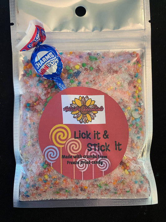 Freeze dried candy Lick it and stick it