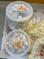 White chocolate Oreo, popcorn ￼