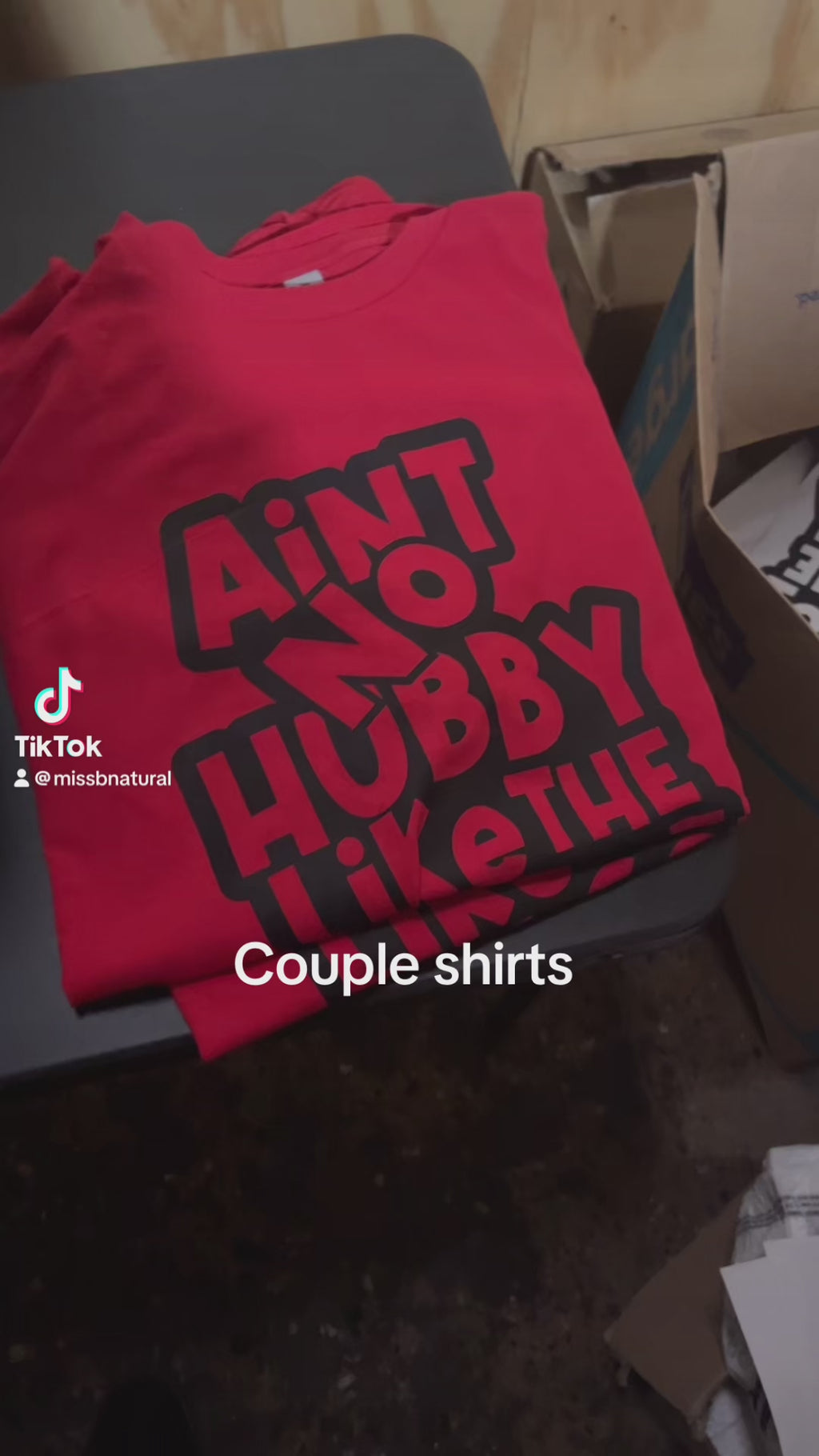 Couple Matching T-shirt (hubby)
