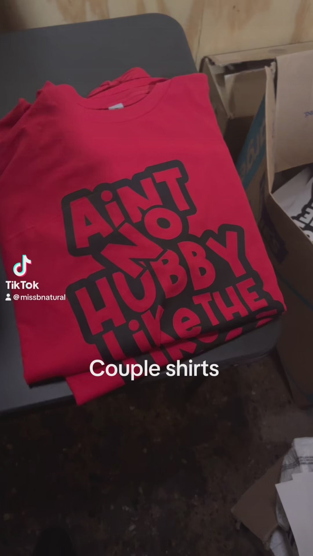 Couple Matching T-shirt (hubby)